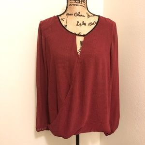 ♥️ MAX STUDIO Sheer Blouse Size L